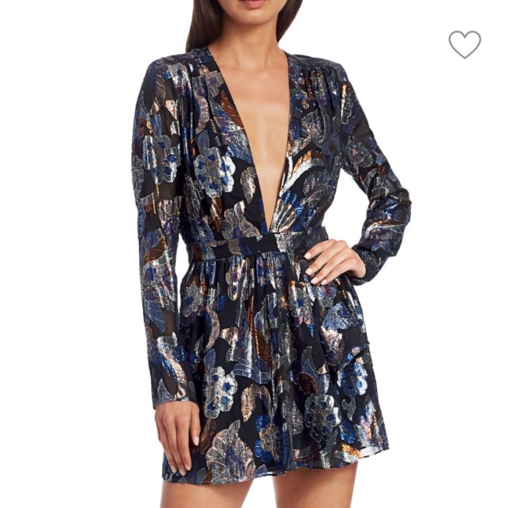 Ramy Brook Wrap Metallic Dress, 10